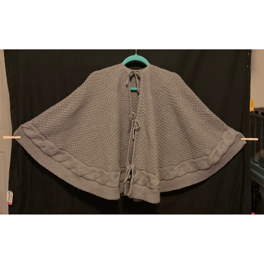Christmas Tree Skirt Super Soft Grey Cable Knit | Cottage Core